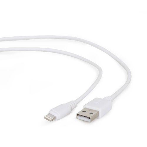 Filum Кабель USB 2.0, 1 м., белый, 2 А, разъемы: USB A male - Lightning male, пакет. [FL-C-U2-AM-LM-1M-W] 894187