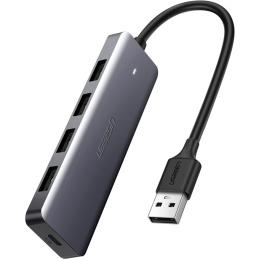 Хаб UGREEN CM219 70336 4-Ports USB-C 3.0 Hub. Цвет: серый
