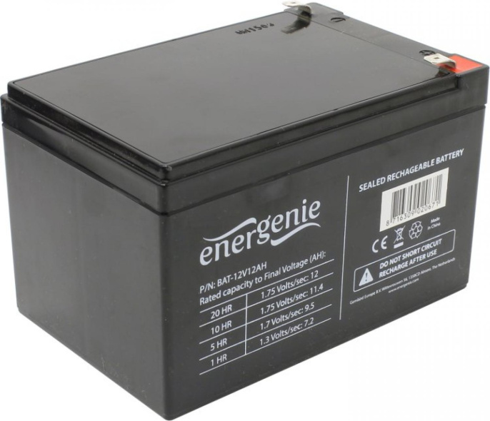 Аккумулятор для Источников Бесперебойного Питания Energenie BAT-12V12AH {08229}