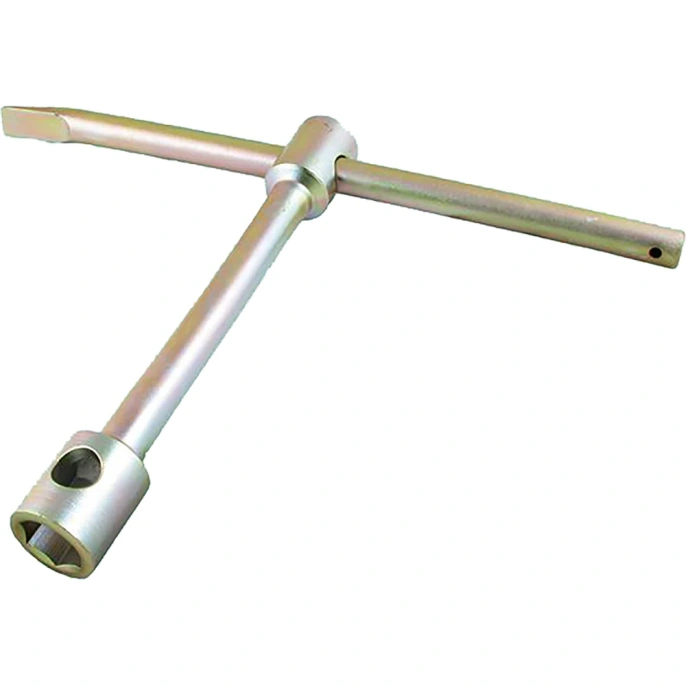 Торцевой баллонный ключ CNIC LT014 32x38 мм, прямой, L-400 мм с воротком, цинк, CrV 53686