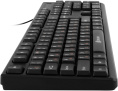 Клавиатура Oklick 100M HW3, проводная, USB, мембранная, черный [654570]