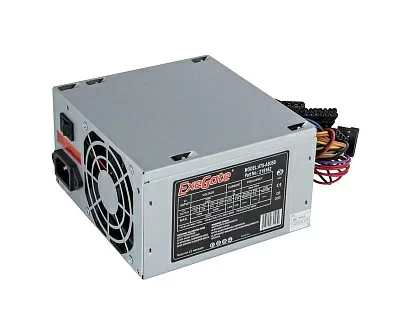 Блок питания 350W ExeGate AB350 (ATX, PC, 8cm fan, 24pin, 4pin, 3xSATA, 2xIDE, FDD, кабель 220V в комплекте) EX219182RUS-PC
