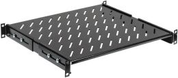 Полка стац. ITK FS05-600PI-R 1U 100кг. 19" 600мм черный