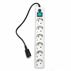 Сетевой фильтр Гарнизон ЕНW-0 0,5 м 6 розеток белый. для UPS