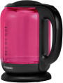 Чайник электрический Hyundai HYK-G4808 1.7л. 2200Вт малиновый/черный корпус: стекло