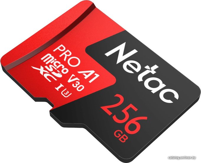 Флеш карта microSDXC 256GB Netac NT02P500PRO-256G-S P500 Extreme Pro A1 w/o adapter