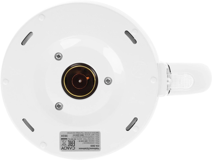 Чайник электрический Candy CK-300, 1.8л, Металл/стекло/пластик