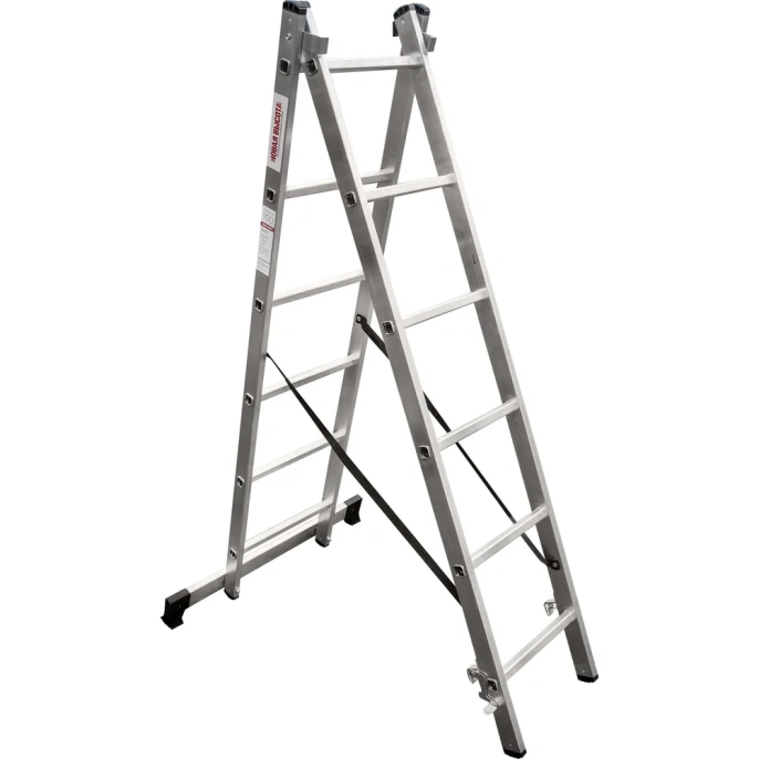 Алюминиевая двухсекционная лестница Новая Высота NV1220 2x6 1220206