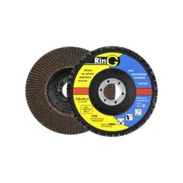 Круг лепестковый торцевый 125x22 мм, Р80 Ring 249335