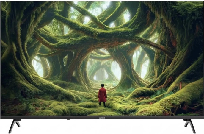 Телевизор LED Sber 43" SDX-43U5500DBA Салют ТВ Frameless черный 4K Ultra HD 60Hz DVB-T DVB-T2 DVB-C DVB-S DVB-S2 USB WiFi Smart TV RUS