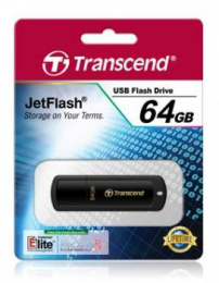 Флешка USB Transcend Jetflash 350 64ГБ, USB2.0, черный [ts64gjf350]
