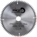 Диск пильный по ламинату и алюминию (235х30 мм; 72TPI) Pilorama 512372