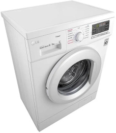 Стиральная машина LG F1296CDS0X, с фронтальной загрузкой, 6кг, 1200об/мин, с паром, с сушкой, инверторная