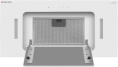 Вытяжка встраиваемая Meferi Inbox glass comfort 60wh белый управление: сенсорное 1 мотор (INBOX60WH GLASS COMFORT)