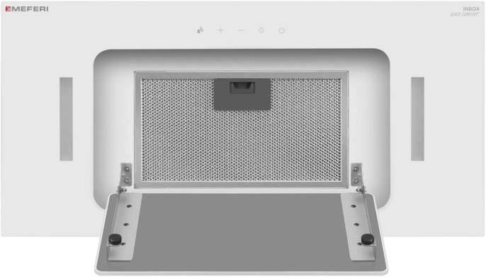 Вытяжка встраиваемая Meferi Inbox glass comfort 60wh белый управление: сенсорное 1 мотор (INBOX60WH GLASS COMFORT)