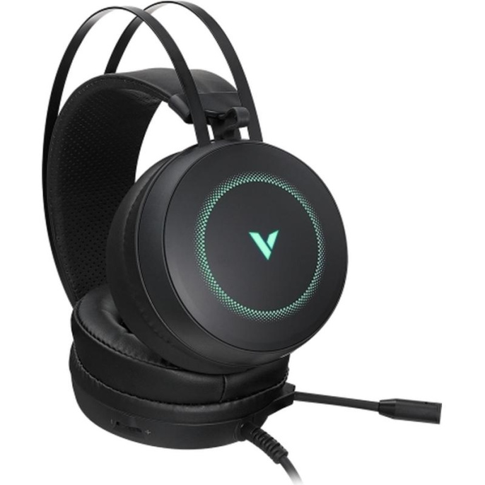 RAPOO Игровая гарнитура проводная VH160-BL Virtual 7.1, цвет - черный (19973)