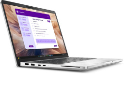 Ноутбук DELL PRO 13 Plus Intel Core Ultra 7 266V 2200MHz/13.3"/1920x1200/16GB/1024GB SSD/Intel Arc Graphics/Wi-Fi/Bluetooth/Linux (Pro13Plus-7613) Silver