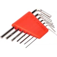 Ключи шестигранные CrV, 0,7-3,0 мм, в пластиковом держателе 7 шт FIT IT 64160