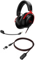 Гарнитура игровая HYPERX Cloud III,  для компьютера и игровых консолей, мониторные,  проводные, черный  / красный [727a9aa]
