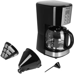 Кофеварка капельная Red Solution RCM-M1529 900Вт черный/серебристый