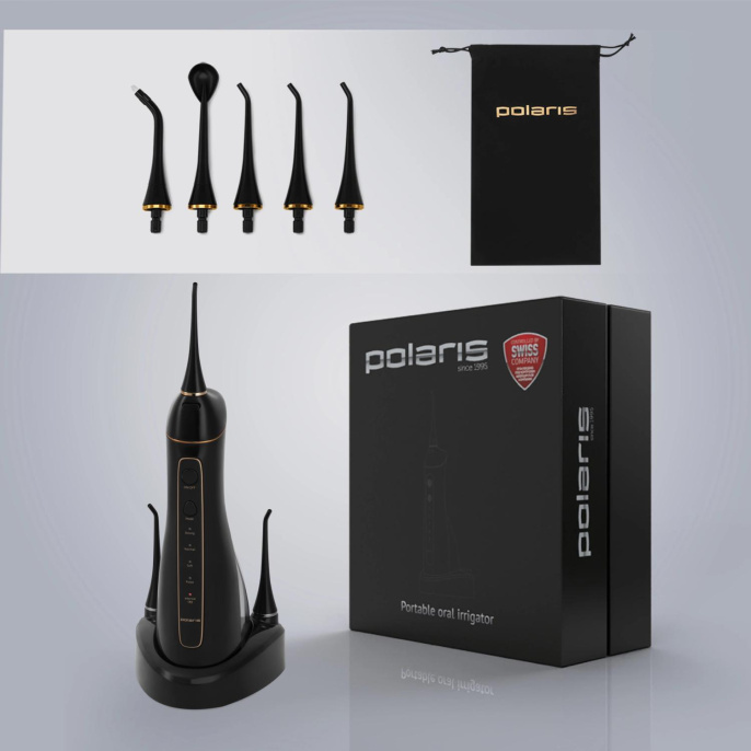 Ирригатор Polaris PWF 0201 цвет:черный