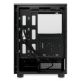 Корпус без блока питания Case HSPD F510, Panoramic Mid Tower, Black, TG, 0.5 SPCC, no fans ATX, mATX, mITX 180/280/160mm 1x2.5", 1x3.5", 7xPCI 1xUSB-A 3.0, 1xUSB-A 1.0 356x218x467mm (F510-TGBK)