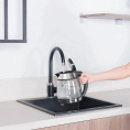 Чайник электрический Scarlett SC-EK27G54 1.7л. 1800Вт серебристый/черный корпус: стекло/металл/пластик
