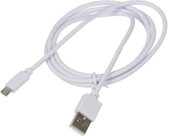 Кабель Digma micro USB (m) -  USB (m),  1.2м,  2A,  белый [microusb-1.2m-wh]