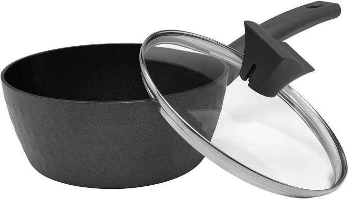 Ковш Polaris Kontur 18SP 1.7л. d 18см с крышкой черный 015074