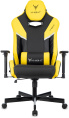 Кресло игровое Knight Thunder 5X черный/желтый экокожа с подголов. крестов. металл