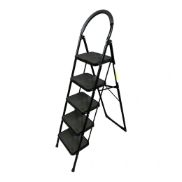 Стремянка с 5-ю широкими ступенями SevenBerg Prima Lux черная 4687202292554