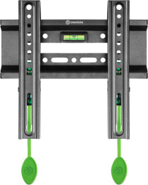 Кронштейн ONKRON/ 17-43" макс. 200*200, наклон 0º, поворот 0º, от стены 30мм, вес до 30кг, черный