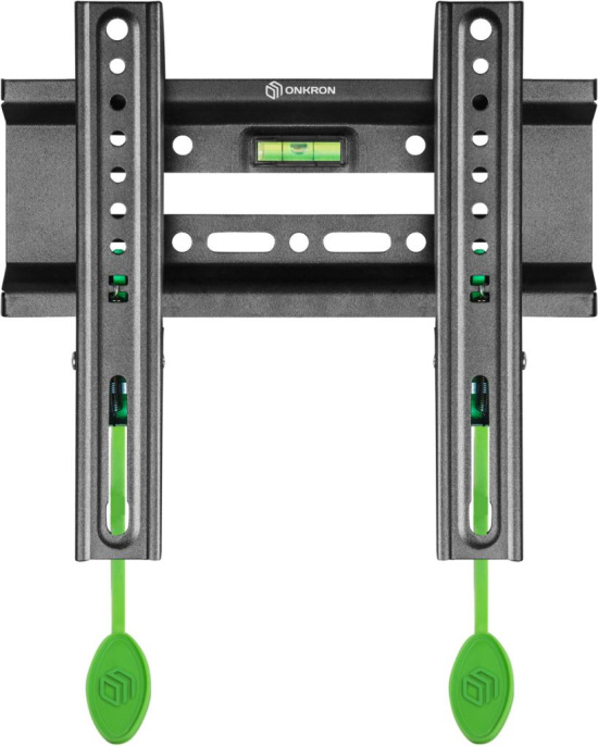 Кронштейн ONKRON/ 17-43" макс. 200*200, наклон 0º, поворот 0º, от стены 30мм, вес до 30кг, черный