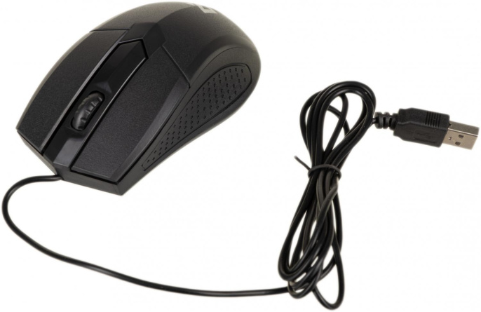 Мышь проводная Defender Optimum MB-270, оптическая, USB, 1000dpi, черный [52270]