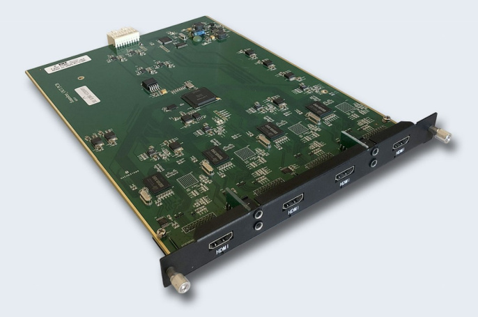 TNTV/TNT MMS-4O-HDMI Карта интерфейсная, HDMI+AUDIO, 4 внешних выходных порта: HDMI+MINIJACK, интегрированный конвертер видеоразрешений/scaler;для коммутаторов серии MMS-xxxxIPB