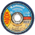 Диск лепестковый по нержавеющей стали flap 125x22 мм, Р60 Karbosan KAR-982300 (&KAR-982300)