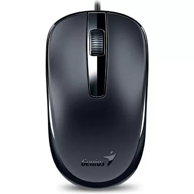 Мышь Genius Mouse DX-120, Optical, USB, 1000dpi, Black, подходит под обе руки [31010010400/31010105100]