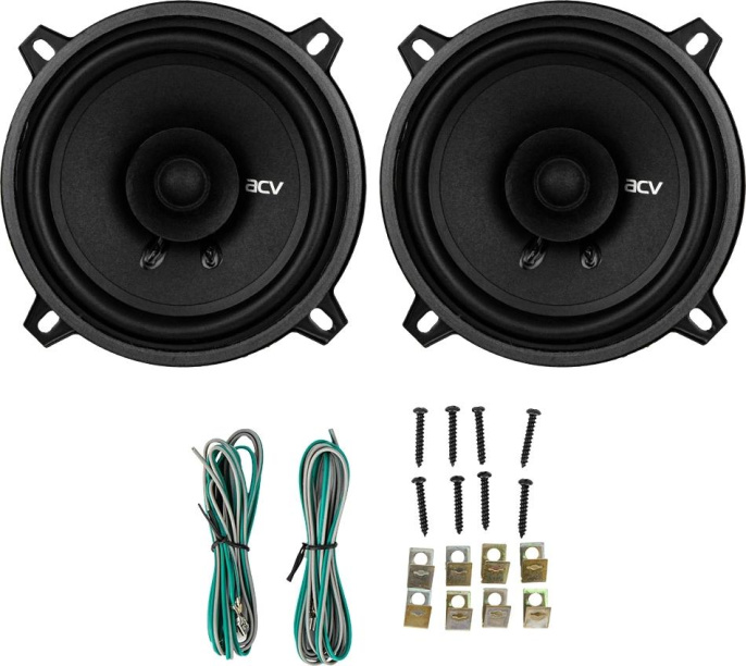 Колонки автомобильные ACV PD-521 BEATS без решетки 120Вт 88дБ 4Ом 13см 5дюйм ком.:2кол. коаксиальные однополосные