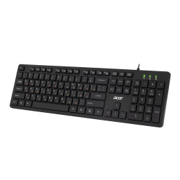 Клавиатура Acer OKW122, проводная, USB, мембранная, черный [zl.kbdee.00c]