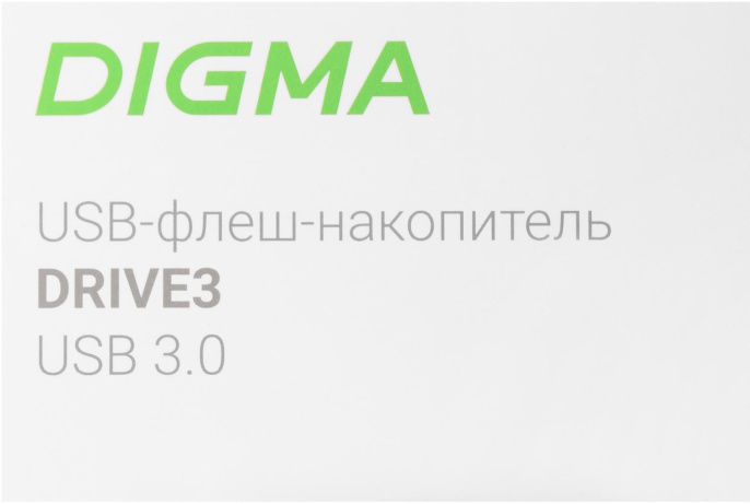 Флешка USB Digma DRIVE3 128ГБ, USB3.0, серебристый [dgfum128a30sr]