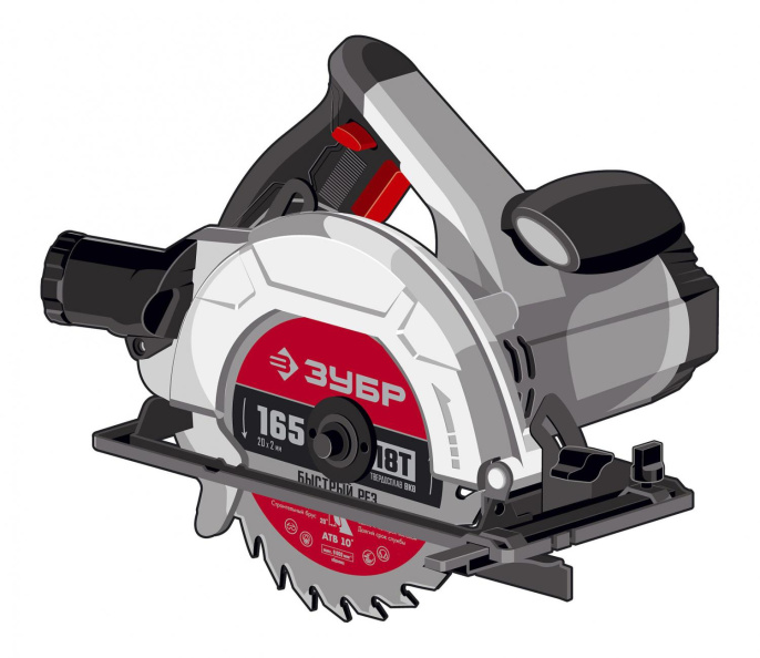 Циркулярная пила Зубр ПД-55, 165мм