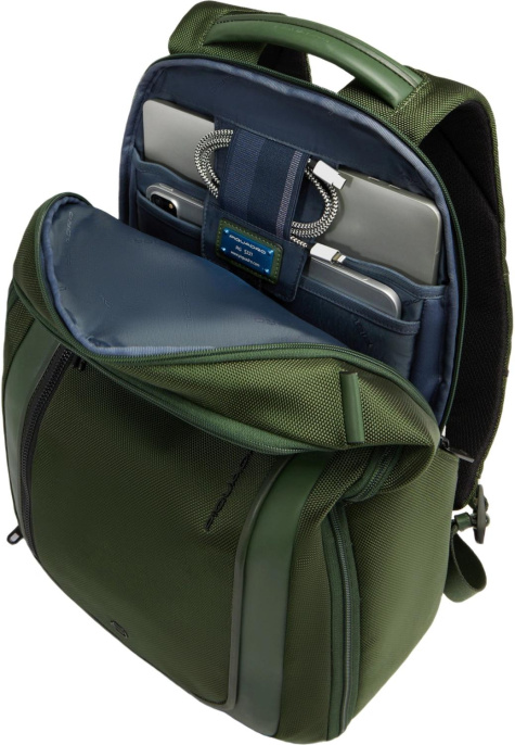 Рюкзак Piquadro Lyss CA6928S143BM/VE зеленый тимьяновый полиэстер