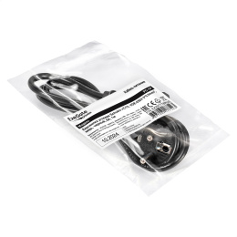 Кабель питания ExeGate Power PC-1P-Schuko(У)->C13/3x0.5Cu (Евровилка угловая EU/Тип F(Schuko) ->IEC 320 C13, VDE-250V-3*0.5mm2, медь, черный, 6A, 1м) EX297778RUS