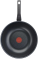Сковорода ВОК WOK Tefal Easy Plus 4237628 круглая 28см ручка несъемная без крышки черный 9100054099