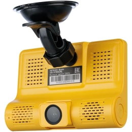 Видеорегистратор INTEGO Basic VX-315DUAL с салонной камерой, картой памяти MicroSD 32 GB в комплекте и опциональной камерой заднего вида с записью трех каналов видео одновременно VX-315DUAL-TY