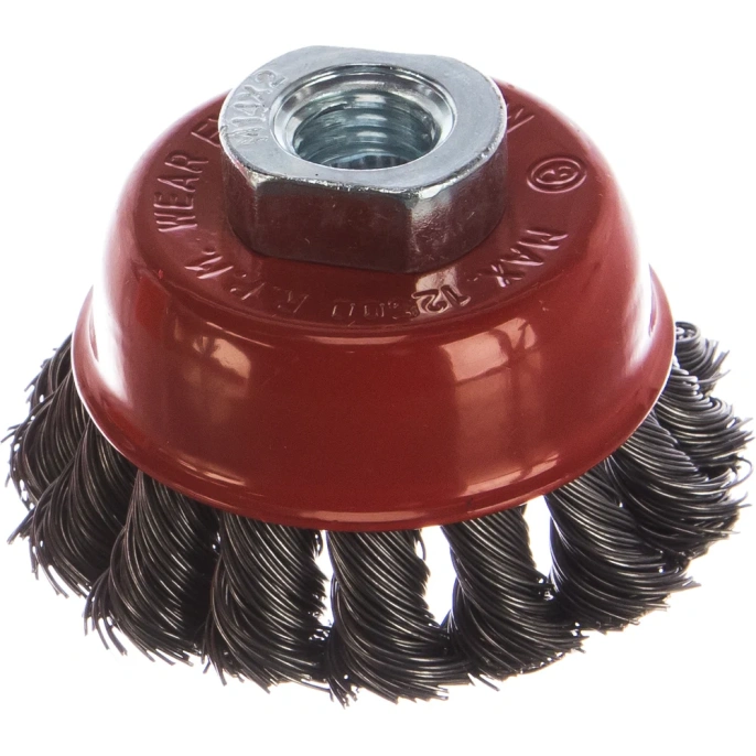 Щетка чашечная для УШМ  65 мм; М14  MATRIX 74620