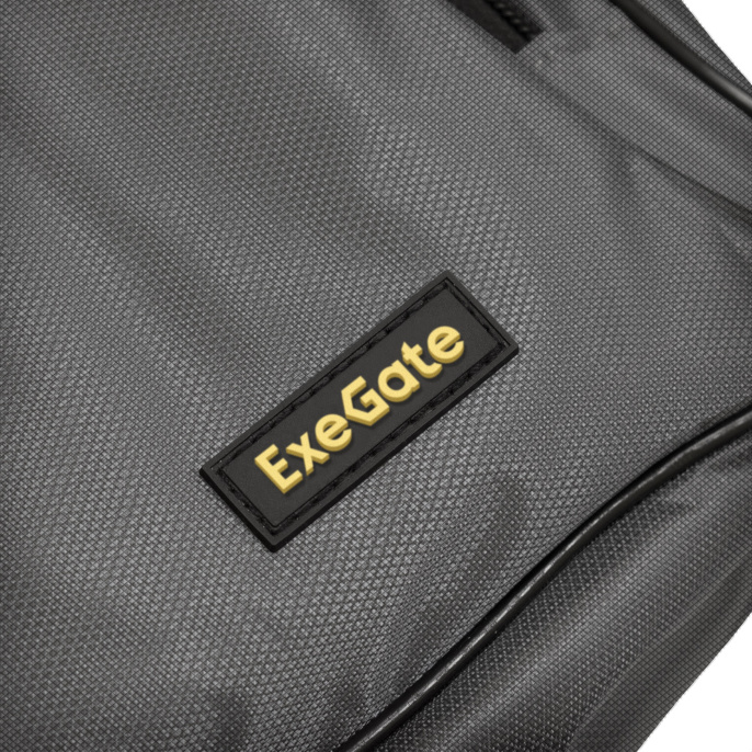Сумка ExeGate Office F1596 Dark-Grey, темно-серая, полиэстер, для ноутбуков до 15.6" EX264612RUS