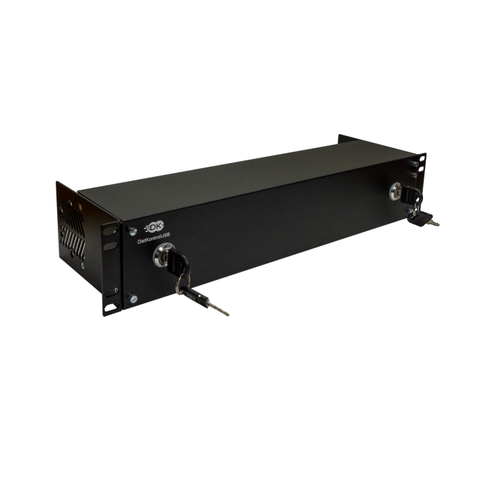 Управляемый USB over IP концентратор DistKontrolUSB-32 с 32 портами USB c 2 блоками питания / Ethernet 2 x 10/100/1000 Mb / Защитный модуль с замком