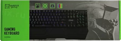 Клавиатура HARPER игровая GKB-P102 USB 104КЛ подсветка клавиш.