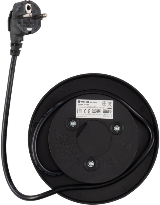 Чайник электрический Vitek VT-1150, 1.8л, нержавеющая сталь